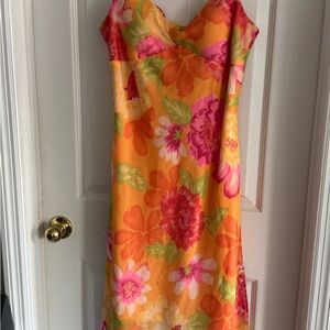 CDC Orange and Pink Floral Garment